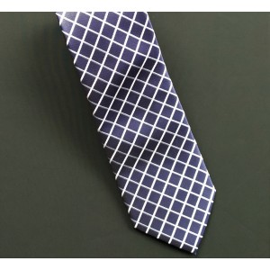 Men’s Tie & Handkerchief Set Yellow & Pure White Broad Stripe LUC258 