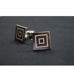 Brown/White Cufflinks