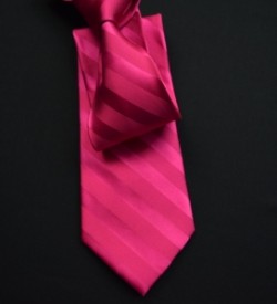 Fuchsia Self Stripe Tie