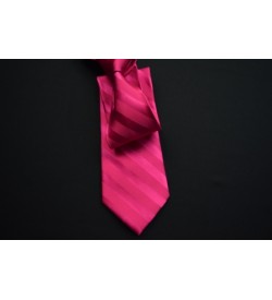 Fuchsia Self Stripe Tie