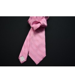 Pink Self Stripe Tie