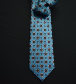 Turquoise Polka Dots Tie