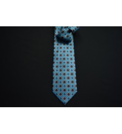 Turquoise Polka Dots Tie