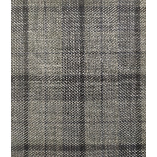 180's Wool & Cashmere - Medium Grey Check