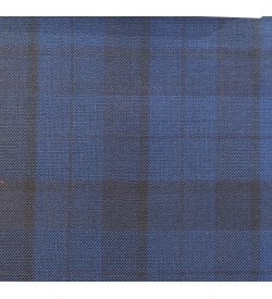 180's Wool & Cashmere - Dark Blue Check