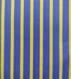 100% Cotton - Royal Blue w/ Yellow Stripe