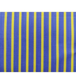 100% Cotton - Royal Blue w/ Yellow Stripe