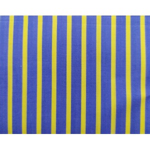 100% Cotton - Royal Blue w/ Yellow Stripe