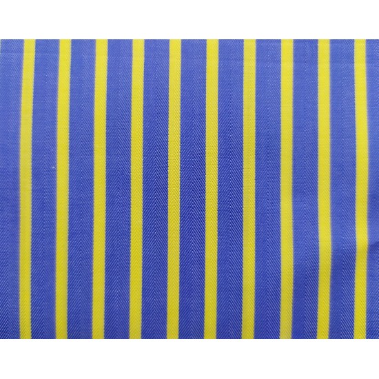 100% Cotton - Royal Blue w/ Yellow Stripe