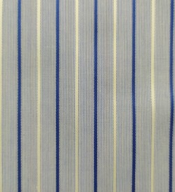 100% Cotton - Blue & White Stripe