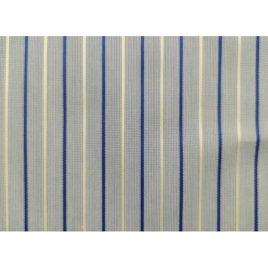 100% Cotton - Blue & White Stripe