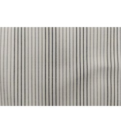 100% Cotton - Grey Stripe