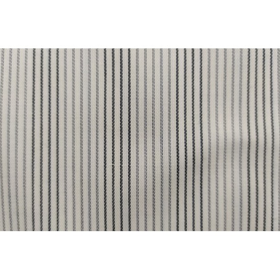 100% Cotton - Grey Stripe