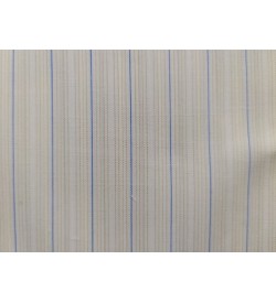 100% Cotton - Mustard w/ Blue Stripe