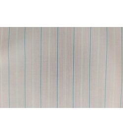 100% Cotton - Pink w/ Blue Stripe