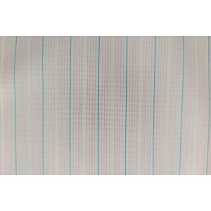 100% Cotton - Pink w/ Blue Stripe