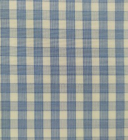 100% Cotton - Light Blue Check