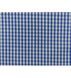 100% Cotton - Medium Blue Gingham