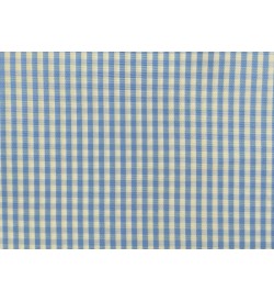 100% Cotton - Light Blue Gingham