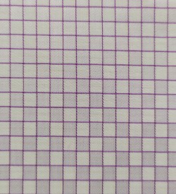 100% Cotton - Purple Grid Check