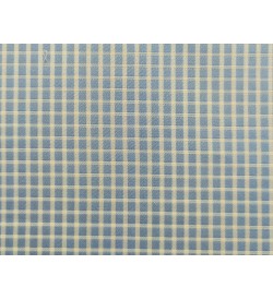 100% Cotton - Light Blue Check