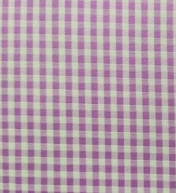 100% Cotton - Purple Check