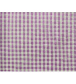 100% Cotton - Purple Check