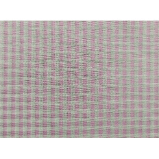 100% Cotton - Pink Check