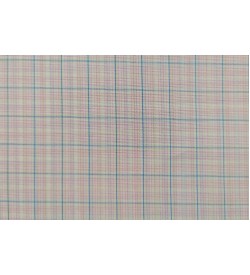 100% Cotton - Pink w/Blue Check