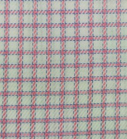 100% Cotton - Red w/Blue Check