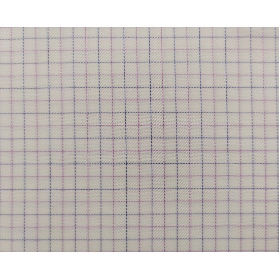 100% Cotton - Purple/Blue Check