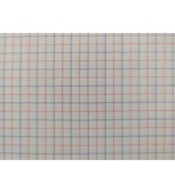 100% Cotton - Red/Blue Check