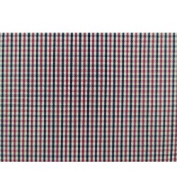 100% Cotton - Maroon/Dark Blue Checks