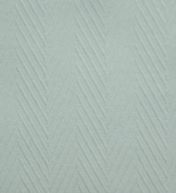 100% Cotton Herringbone - White