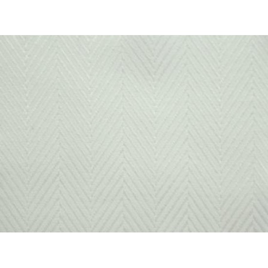 100% Cotton Heavy Herringbone - White