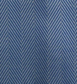 100% Cotton Herringbone - Medium Blue