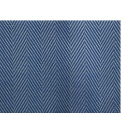 100% Cotton Herringbone - Medium Blue