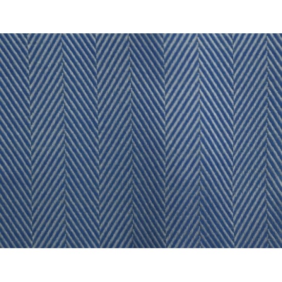 100% Cotton Herringbone - Medium Blue