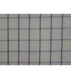 100% Cotton Check - Purple