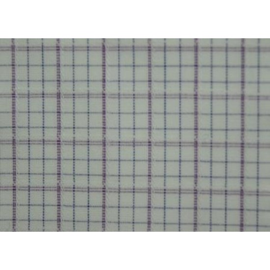 100% Cotton Check - Purple/Blue