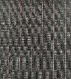 150's Wool & Cashmere - Dark Grey w/ Pink Stripe