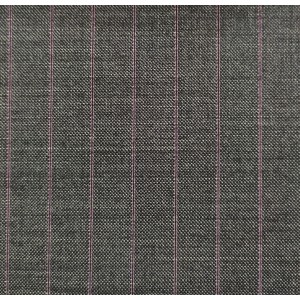 150's Wool & Cashmere - Dark Grey w/ Pink Stripe