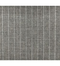 150's Wool & Cashmere - Light Grey Pinstripe