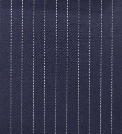 150's Wool & Cashmere - Navy Pinstripe