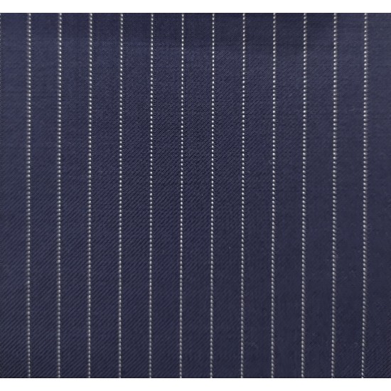 150's Wool & Cashmere - Navy Pinstripe