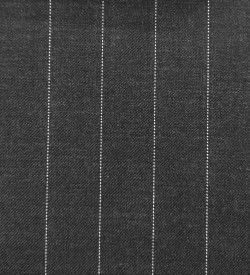 150's Wool & Cashmere - Dark Grey Pinstripe