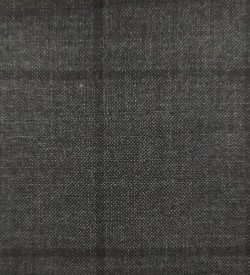 150'S Wool & Cashmere - Dark Grey w/ Black Windowpane