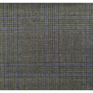 150's Wool & Cashmere - Dark Grey w/ Blue POW