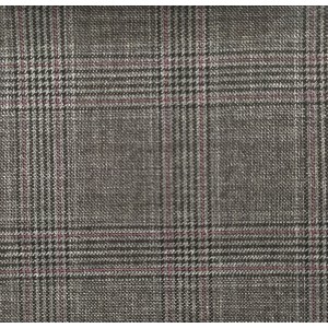 150's Wool & Cashmere - Medium Grey w/ Pink POW