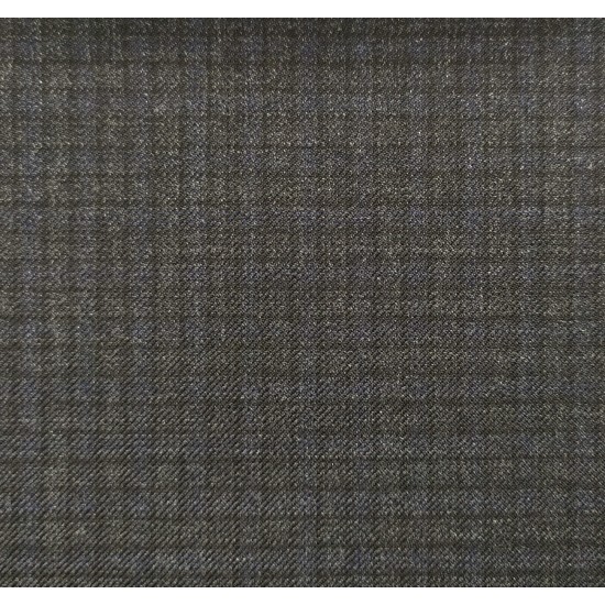 150's Wool & Cashmere - Dark Grey Small Check